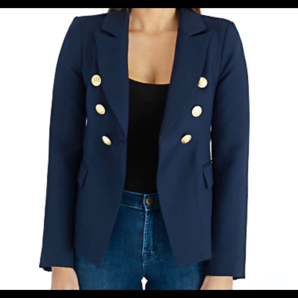 LOA Label Blazer in Navy with Gold Buttons